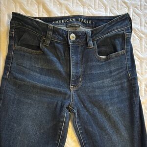 American Eagle Outfitters Women's Dark Blue Jeans